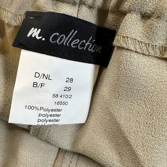 NWOT M Collection Plus Size Elastic Waist Khaki Pull On Dress Pants - Size 22 - Picture 4 of 10